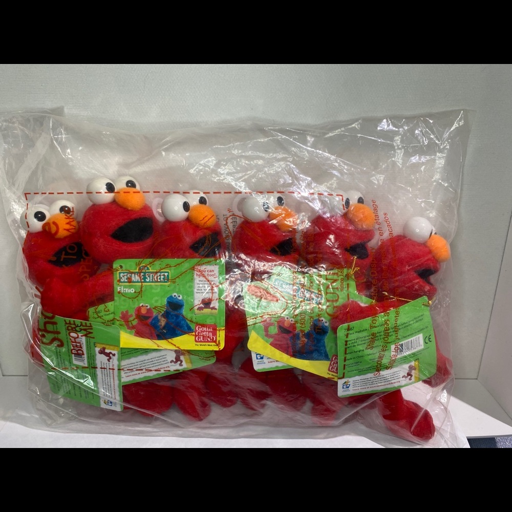 NWT Set of (6) GUND Sesame Street ELMO’s Plush
